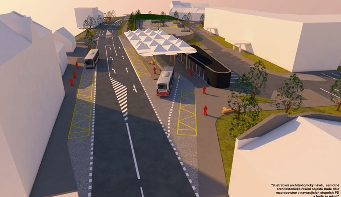 Prostějov chystá stavbu dopravního terminálu s parkovacím domem