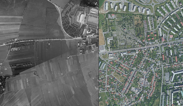 Jak to u nás kdysi vypadalo: geoinformatici z univerzity vytvořili aplikaci s leteckými snímky Olomouce