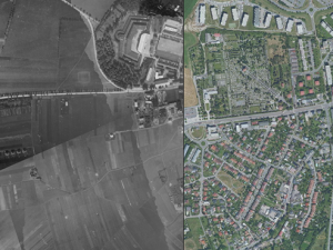 Jak to u nás kdysi vypadalo: geoinformatici z univerzity vytvořili aplikaci s leteckými snímky Olomouce