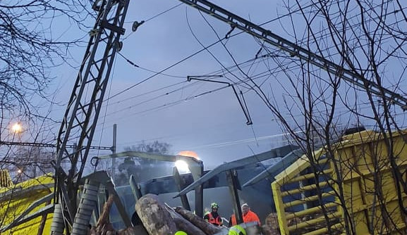 FOTOGALERIE: Srážka dvou nákladních vlaků v Prosenicích